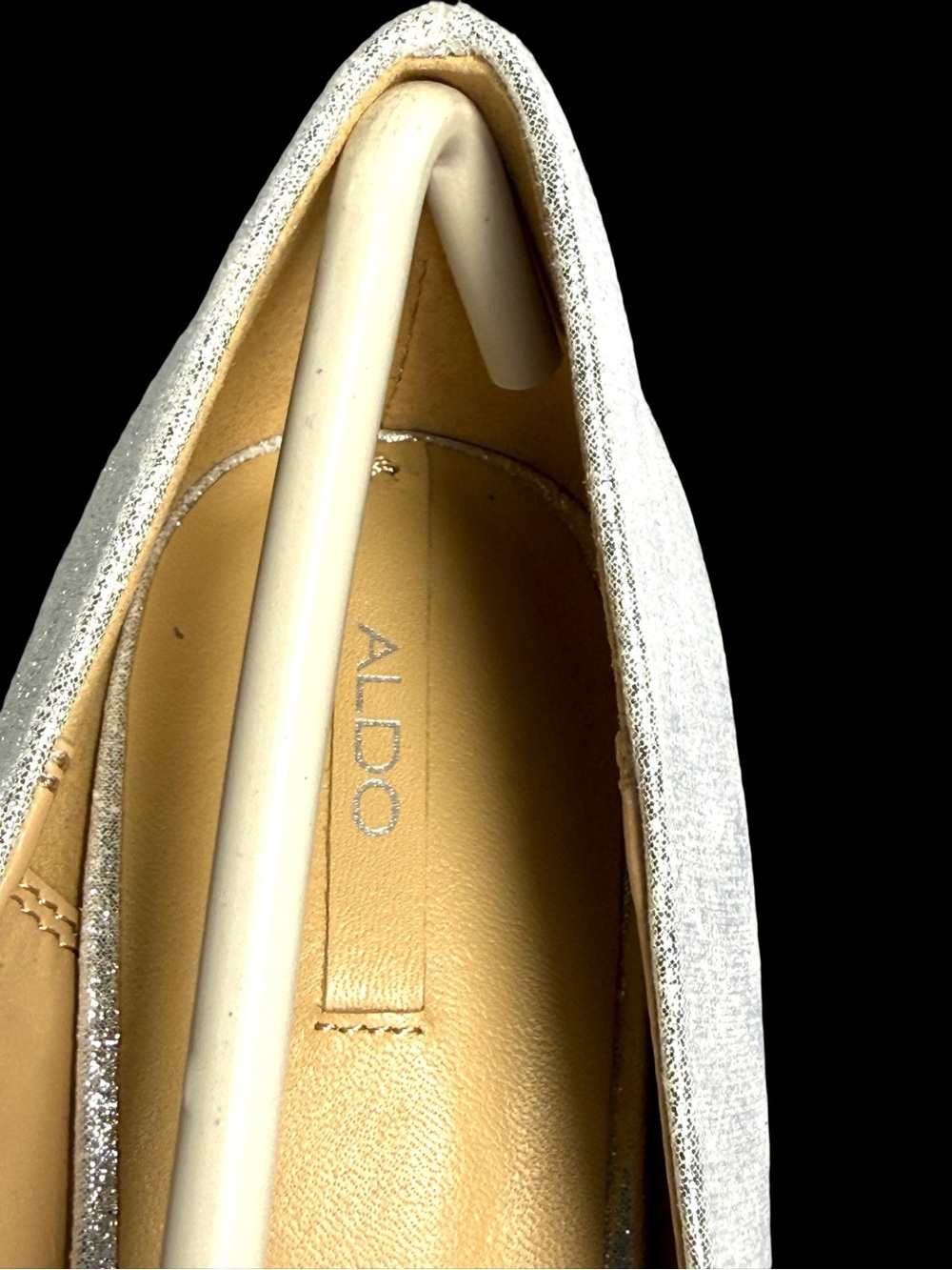 ALDO Silver Rhinestone Embellished Pointed-Toe Pumps - Picture 10 of 13